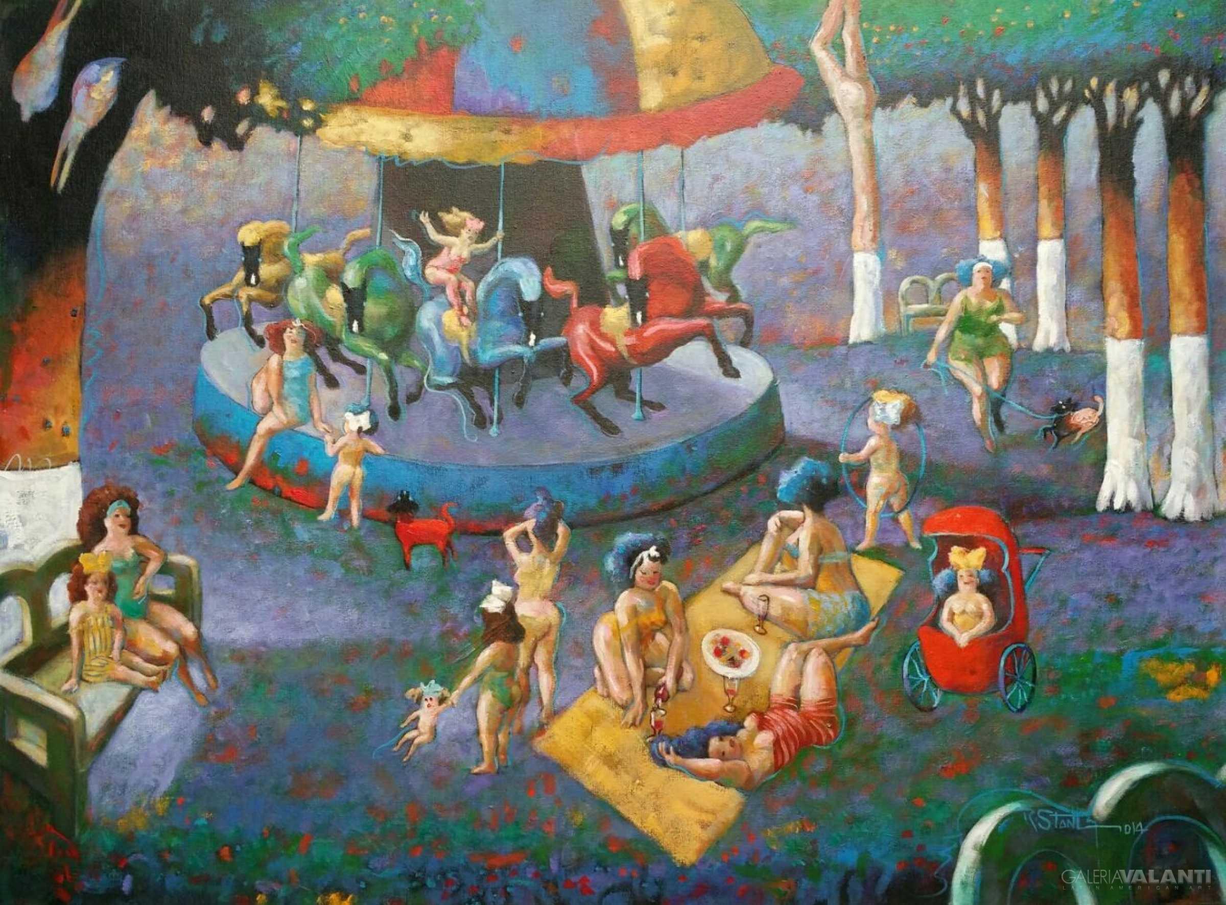 Carrusel en el Parque