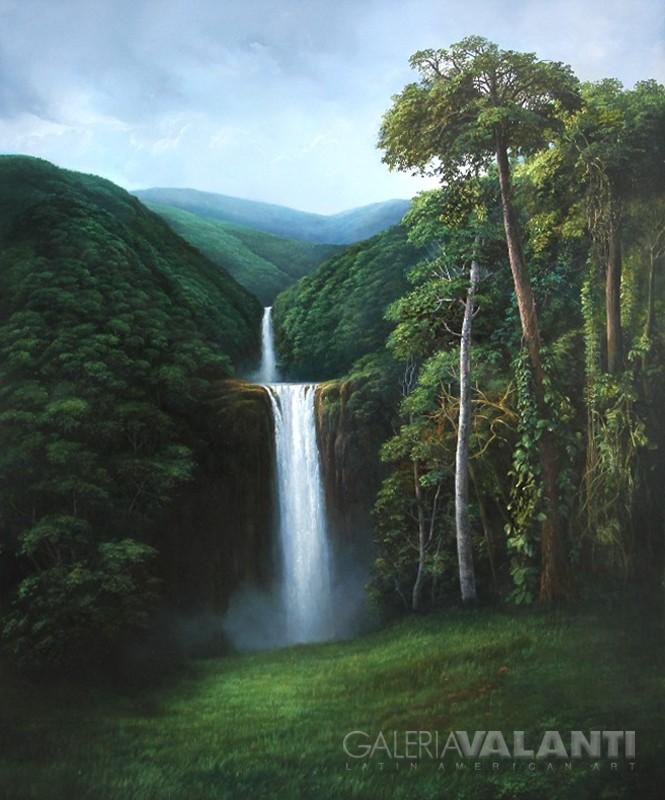 Catarata en el Bosque