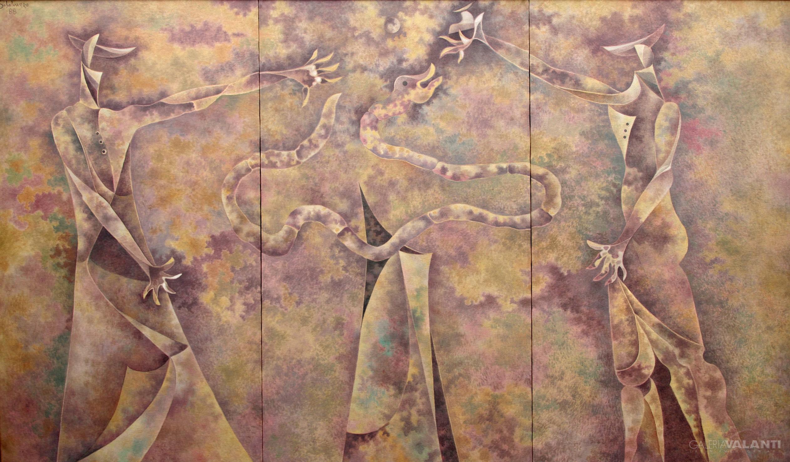 Adán y Eva en el Paraíso (tríptico)