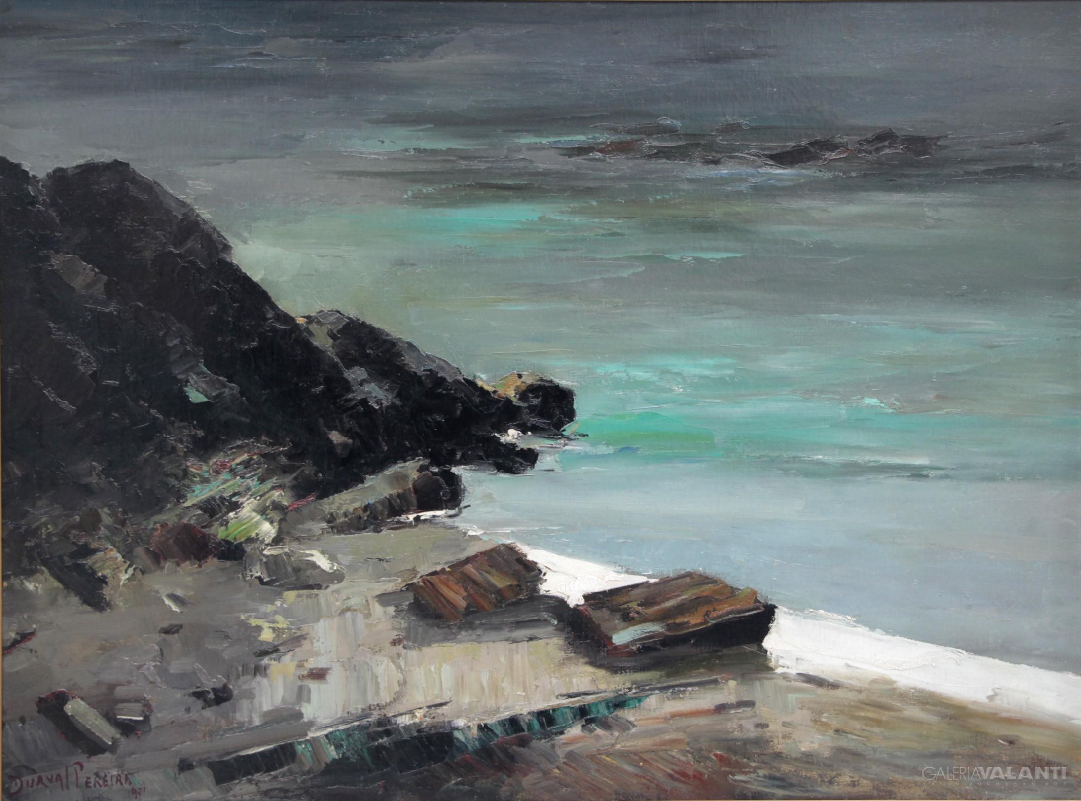 Anochecer a la Orilla del Mar