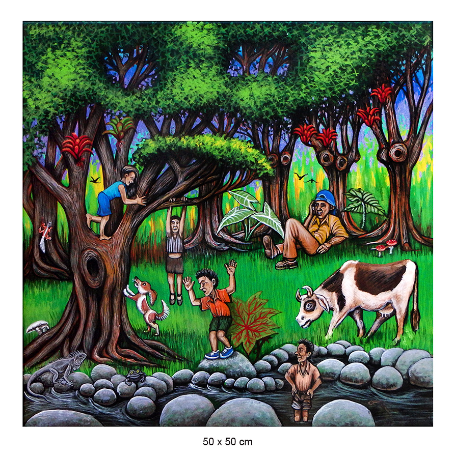 “Paseando por un río”